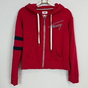 Tommy Jeans Red Hoodie M
